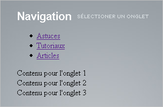 Nouveau contenu